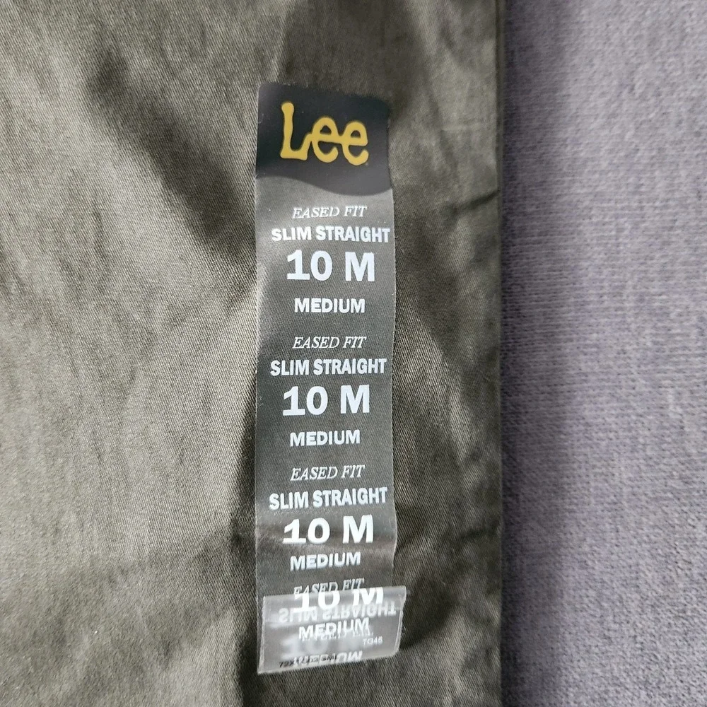 Lee Jeans Women Size 10 Medium Slim Straight‎ Jean Green Pants NWTs